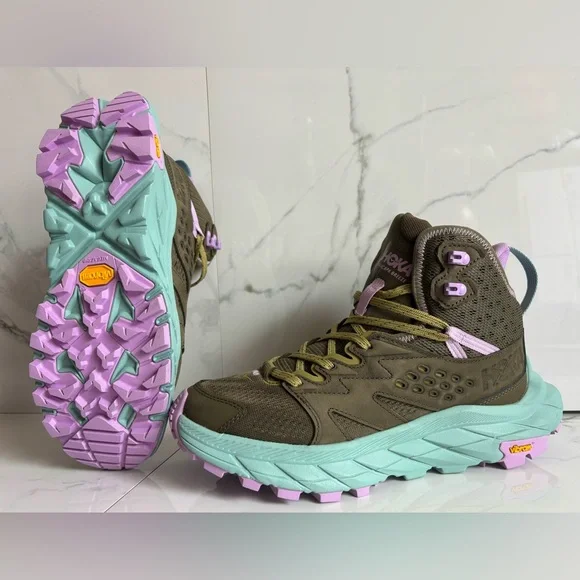 Hoka 🔥 Anacapa Breeze Mid Olive Green Hiking Boots 1134506 DOAG Size 7 7.5 8 - Picture 2 of 8